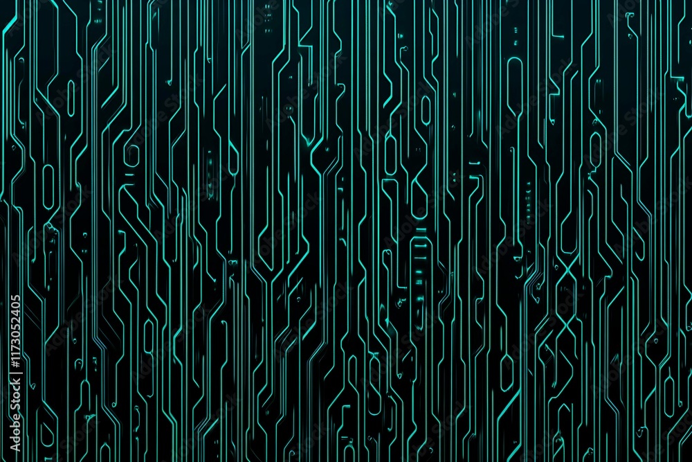 Abstract close-up of a glowing blue digital circuit board, showcasing intricate connections and technological design on a black background.
Abstract close-up of a glowing blue digital circuit board, showcasing intricate connections and technological design on a black background.