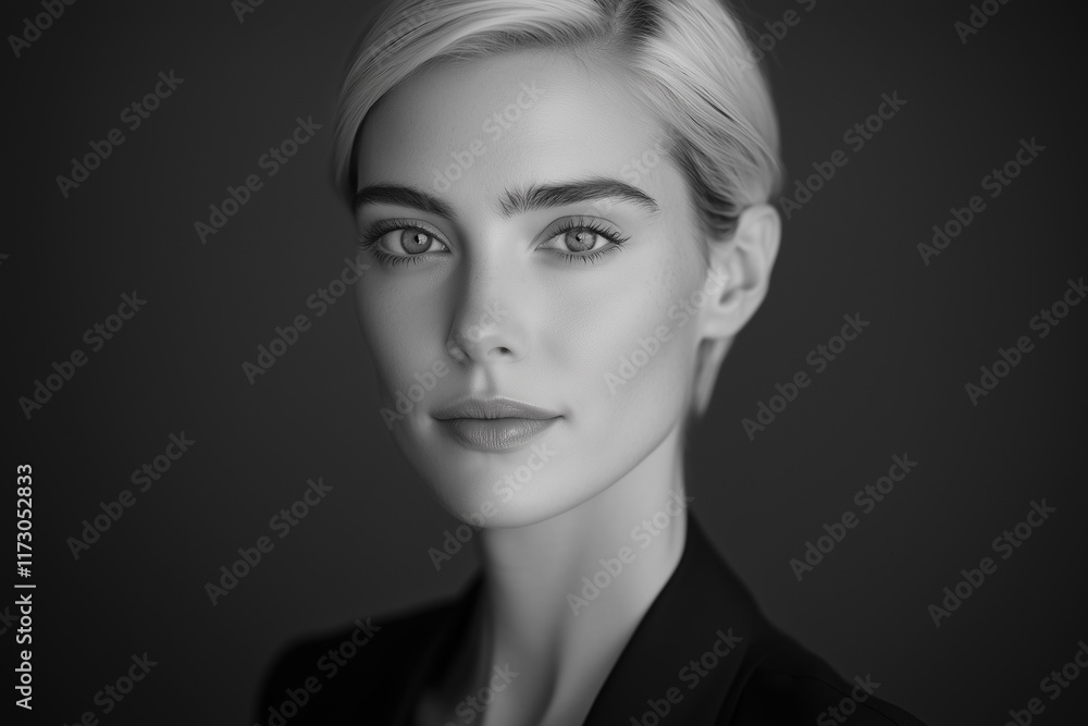 Fototapeta premium Beautiful skin woman face, healthy beauty skincare and cosmetics for adverstising. Generative Ai.