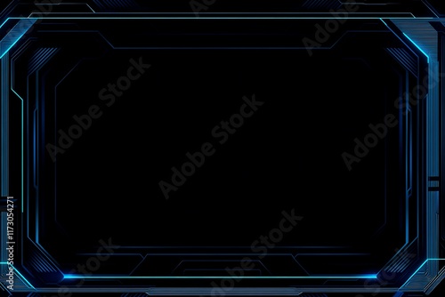 Wallpaper Mural Abstract close-up of a glowing blue digital circuit board, showcasing intricate connections and technological design on a black background.
 Torontodigital.ca