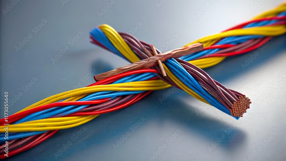 colorful twisted wires