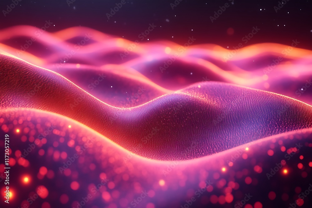 Abstract pink and orange glowing wave background. Abstract pink and orange glowing wave background.