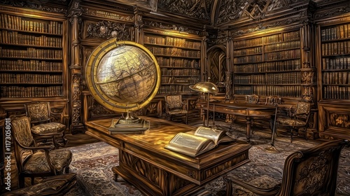 A Majestic Library: A Timeless Sanctuary of Knowledge and Exploration
