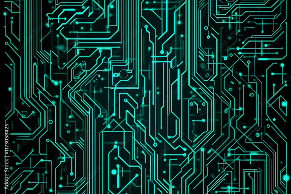 Abstract close-up of a glowing blue digital circuit board, showcasing intricate connections and technological design on a black background.
Abstract close-up of a glowing blue digital circuit board, showcasing intricate connections and technological design on a black background.