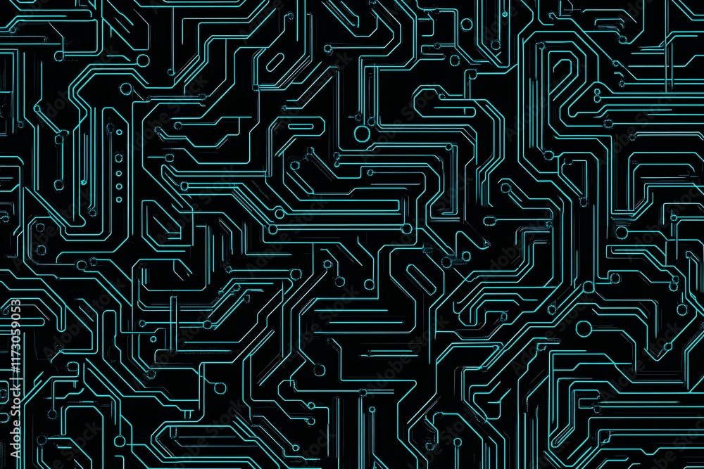 Abstract close-up of a glowing blue digital circuit board, showcasing intricate connections and technological design on a black background.
Abstract close-up of a glowing blue digital circuit board, showcasing intricate connections and technological design on a black background.