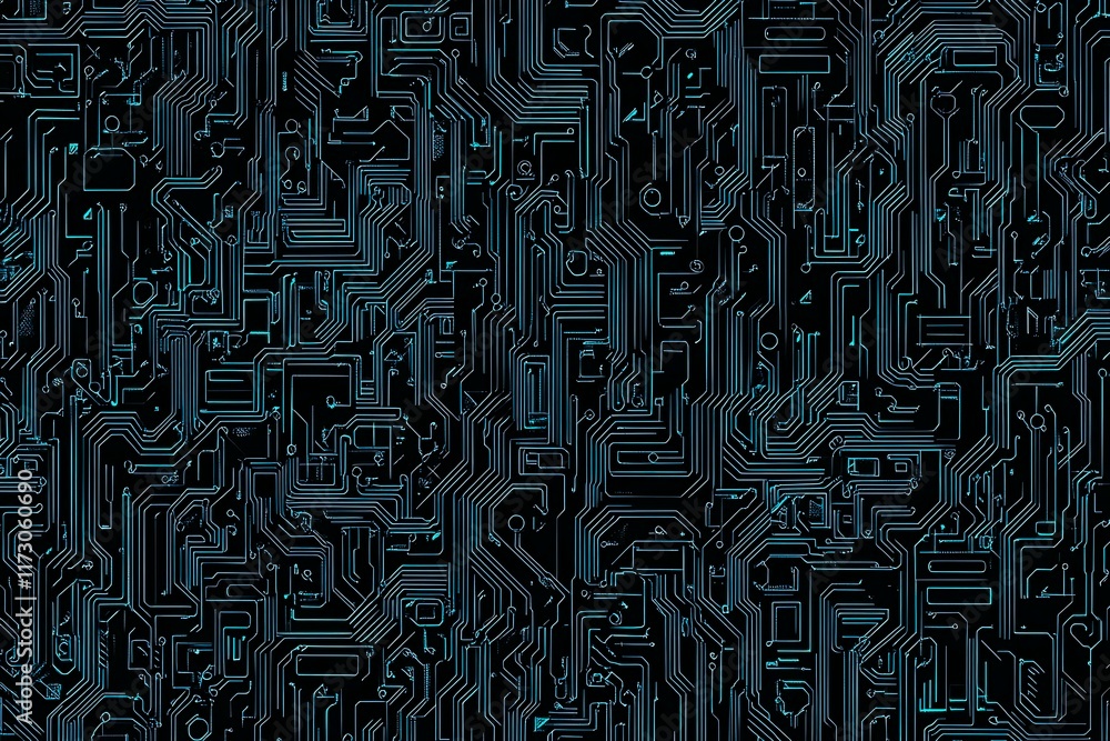 Abstract close-up of a glowing blue digital circuit board, showcasing intricate connections and technological design on a black background.
Abstract close-up of a glowing blue digital circuit board, showcasing intricate connections and technological design on a black background.