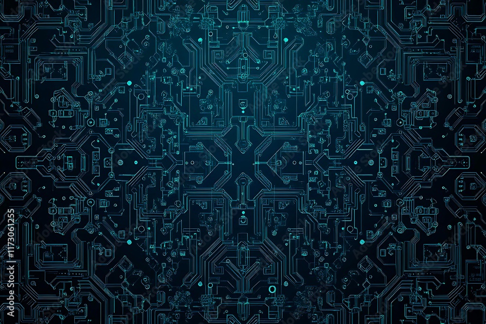 Abstract close-up of a glowing blue digital circuit board, showcasing intricate connections and technological design on a black background.
Abstract close-up of a glowing blue digital circuit board, showcasing intricate connections and technological design on a black background.