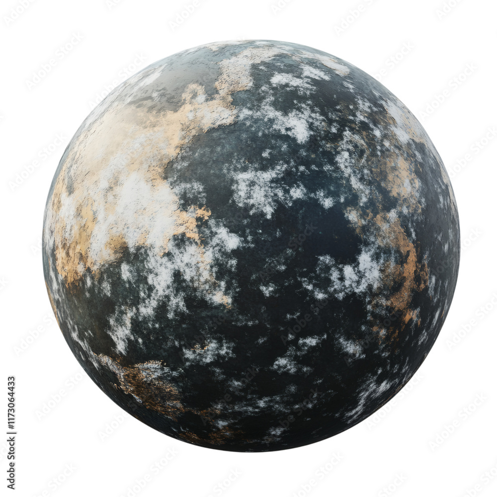 Naklejka premium planet Earth realistic 3D isolated on white transparent background