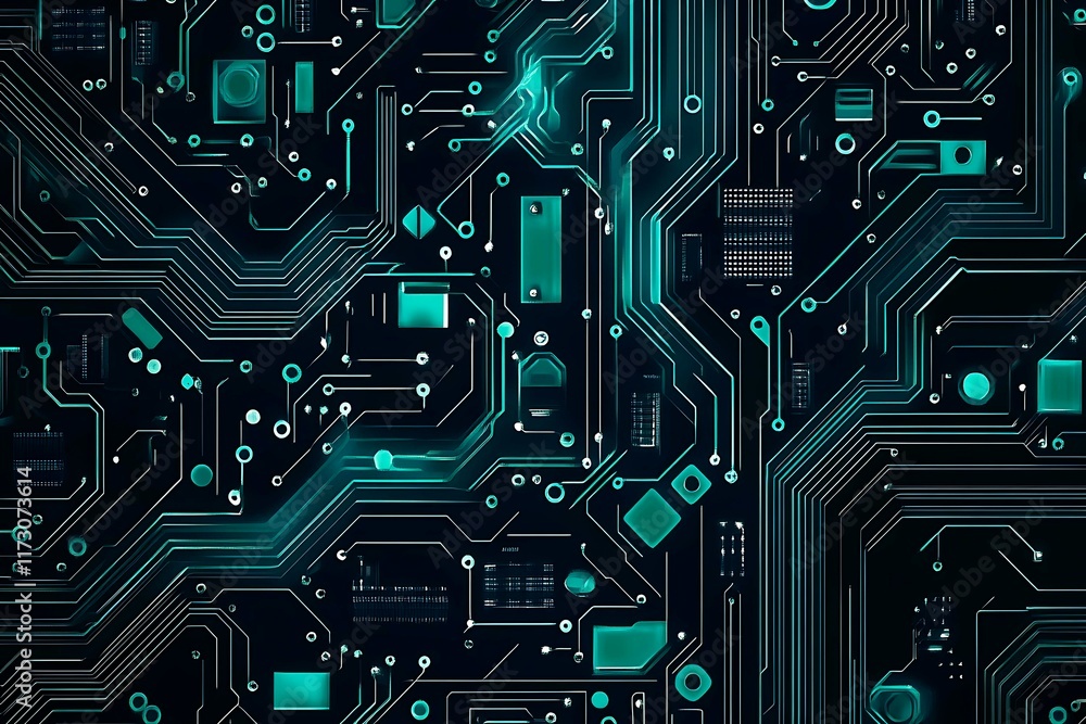Abstract close-up of a glowing blue digital circuit board, showcasing intricate connections and technological design on a black background.
Abstract close-up of a glowing blue digital circuit board, showcasing intricate connections and technological design on a black background.