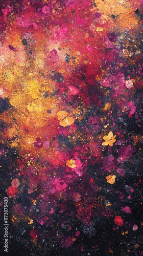 Wallpaper Mural Cosmic abstract background art digital space textured design vibrant colors artistic viewpoint digital creativity Torontodigital.ca