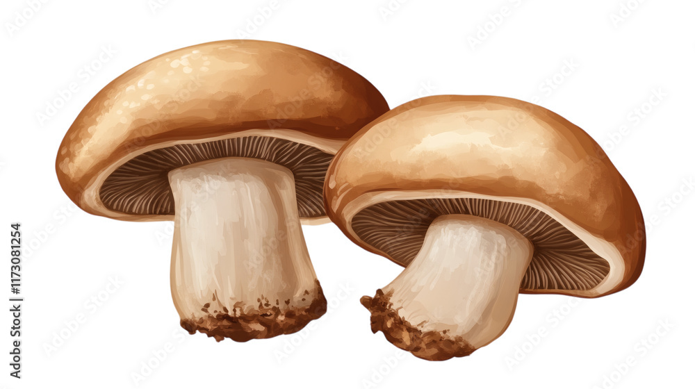 Fototapeta premium porcini mushroom isolated on white transparent background
