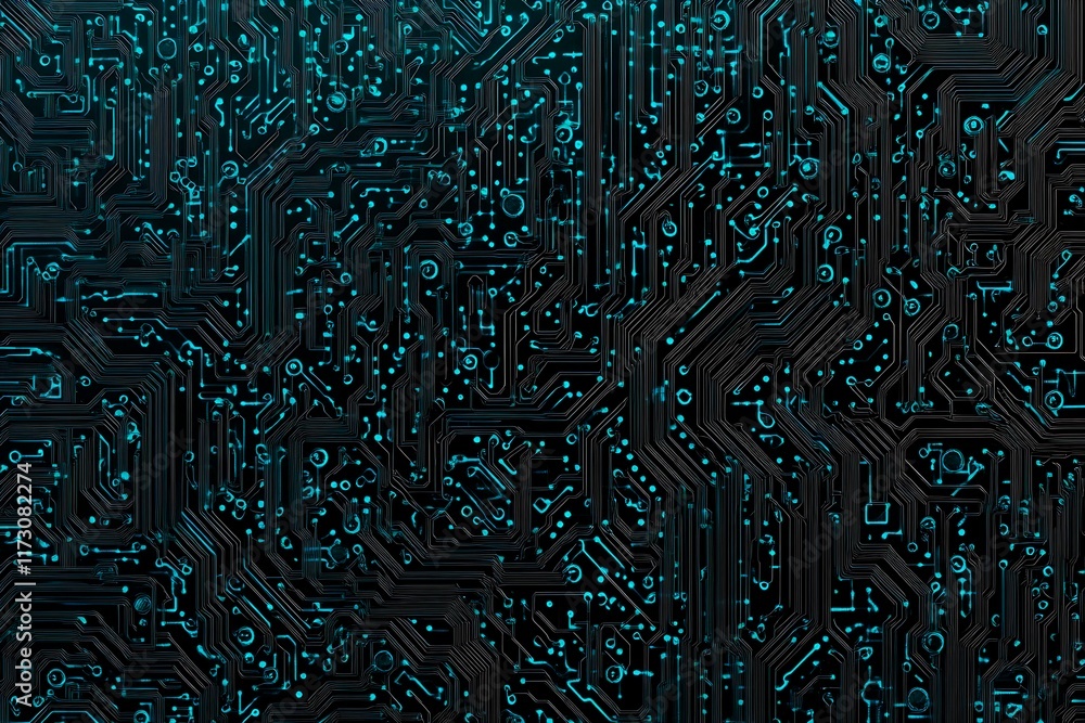 Abstract close-up of a glowing blue digital circuit board, showcasing intricate connections and technological design on a black background.
Abstract close-up of a glowing blue digital circuit board, showcasing intricate connections and technological design on a black background.