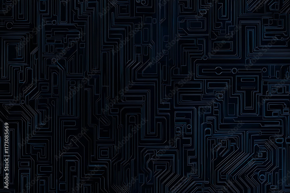 Abstract close-up of a glowing blue digital circuit board, showcasing intricate connections and technological design on a black background.
Abstract close-up of a glowing blue digital circuit board, showcasing intricate connections and technological design on a black background.