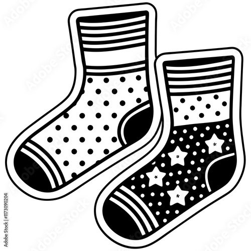 illustration of a sock