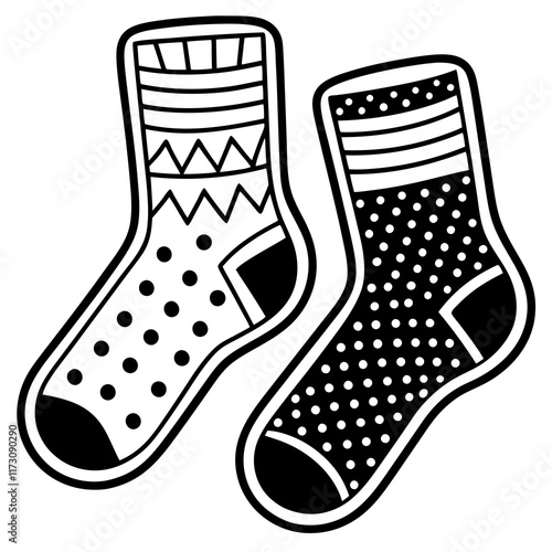 illustration of a sock