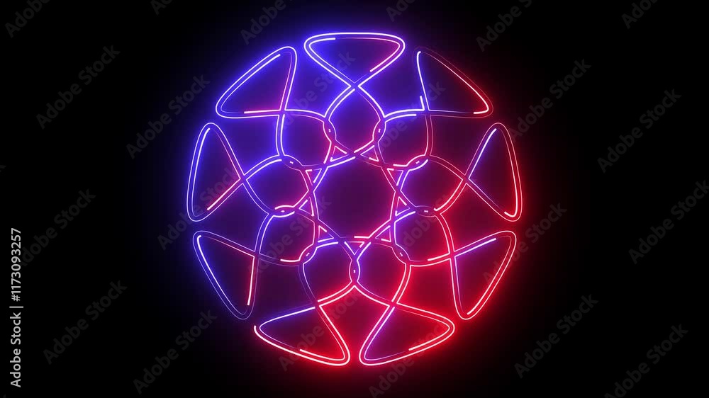 A glowing neon mandala icon featuring intricate geometric patterns with vibrant hues of blue, pink, and purple. Its symmetrical design radiates energy, combining spiritual symbolism with modern. A glowing neon mandala icon featuring intricate geometric patterns with vibrant hues of blue, pink, and purple. Its symmetrical design radiates energy, combining spiritual symbolism with modern.