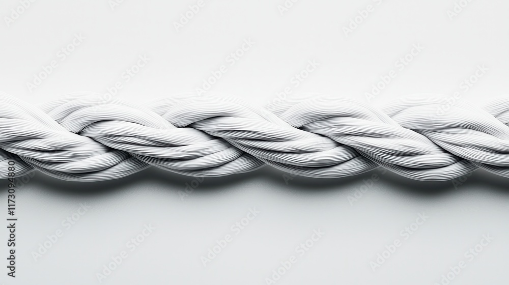 Textured White Rope Detail on Smooth Background for Minimalist Design Projects Textured White Rope Detail on Smooth Background for Minimalist Design Projects