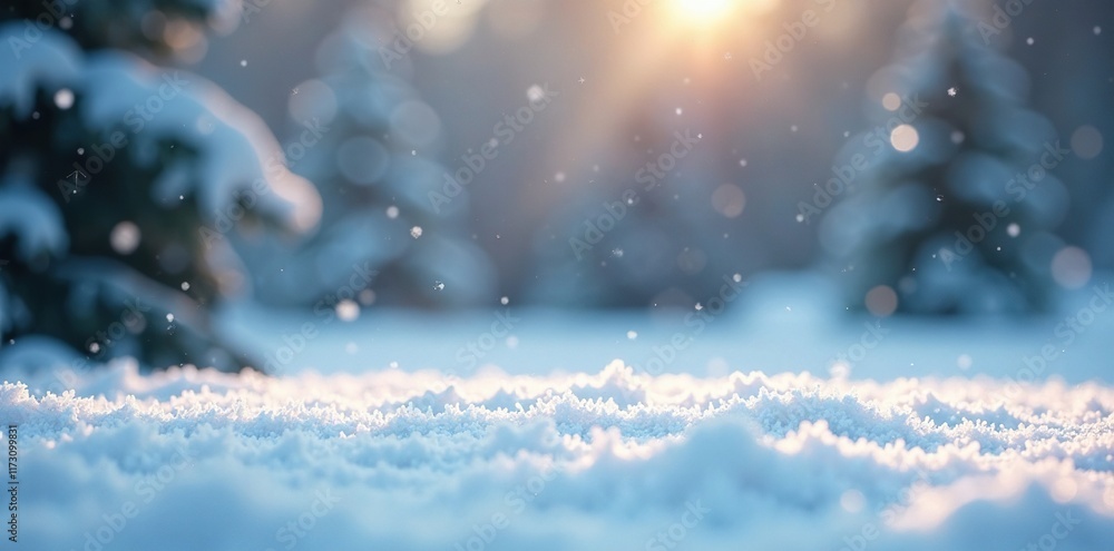 Soft white snowflakes gently falling on a clean surface, frosty, clean surface Soft white snowflakes gently falling on a clean surface, frosty, clean surface