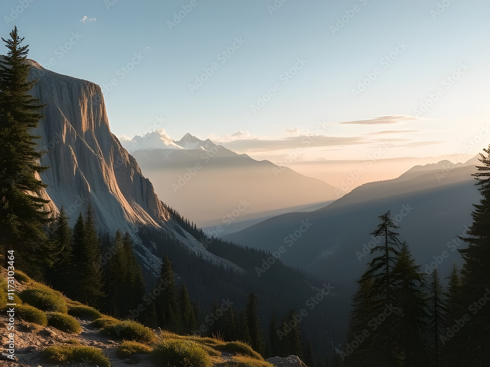 Obraz premium Exploring Vibrant Mountain Beauty in the Heart of Summer