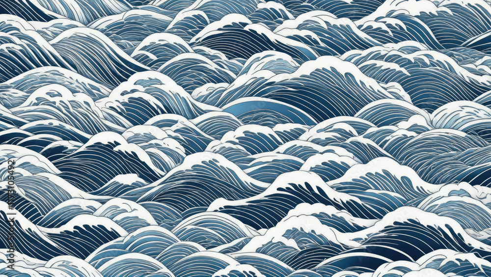 Waves rolling across an ocean surface with intricate patterns and shades of blue and white reflecting natural beauty and movement Waves rolling across an ocean surface with intricate patterns and shades of blue and white reflecting natural beauty and movement
