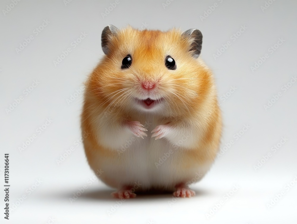 A cute hamster with a round body and expressive eyes, appearing friendly and playful. A cute hamster with a round body and expressive eyes, appearing friendly and playful.