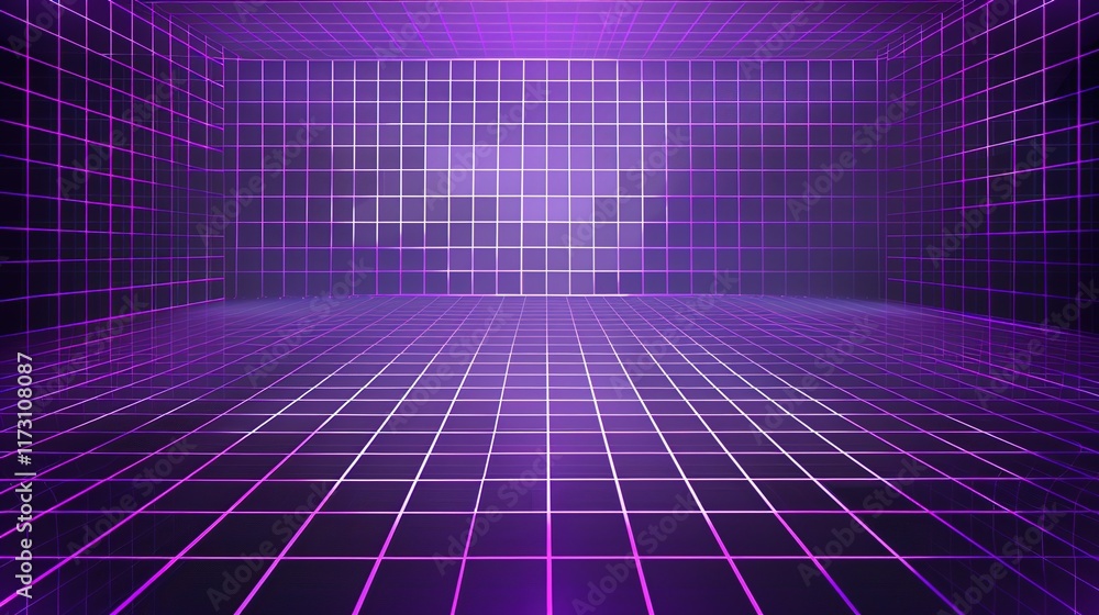 Purple grid background presenting an elegant and stylish visual effect, suitable for various design needs like digital art, graphic works, adding a touch of mystery and charm to the overall layout Purple grid background presenting an elegant and stylish visual effect, suitable for various design needs like digital art, graphic works, adding a touch of mystery and charm to the overall layout