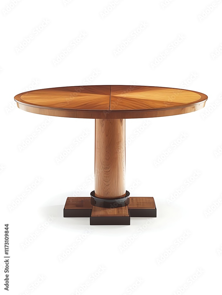 round dining table with wood finish round dining table with wood finish