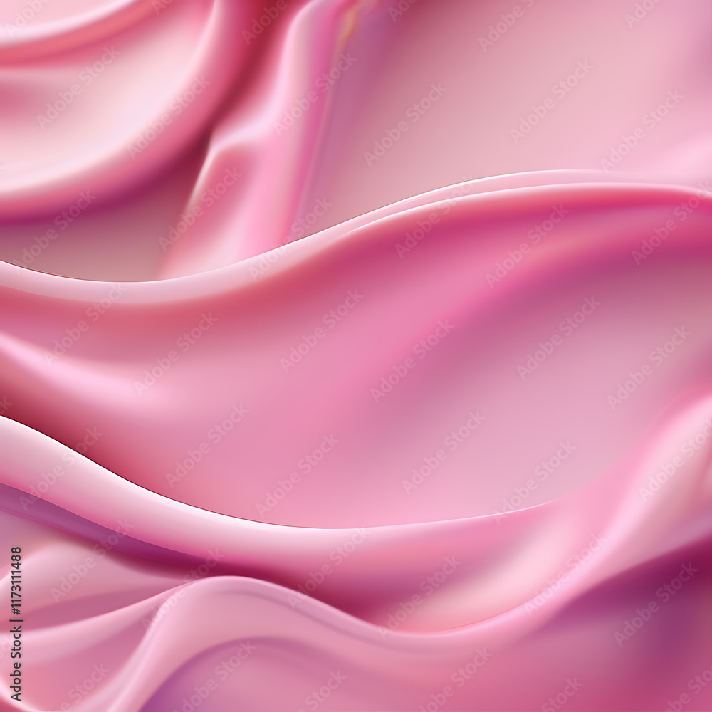 Obraz premium Beautiful luxury 3D modern abstract neon pink background composed of waves with light digital effect.