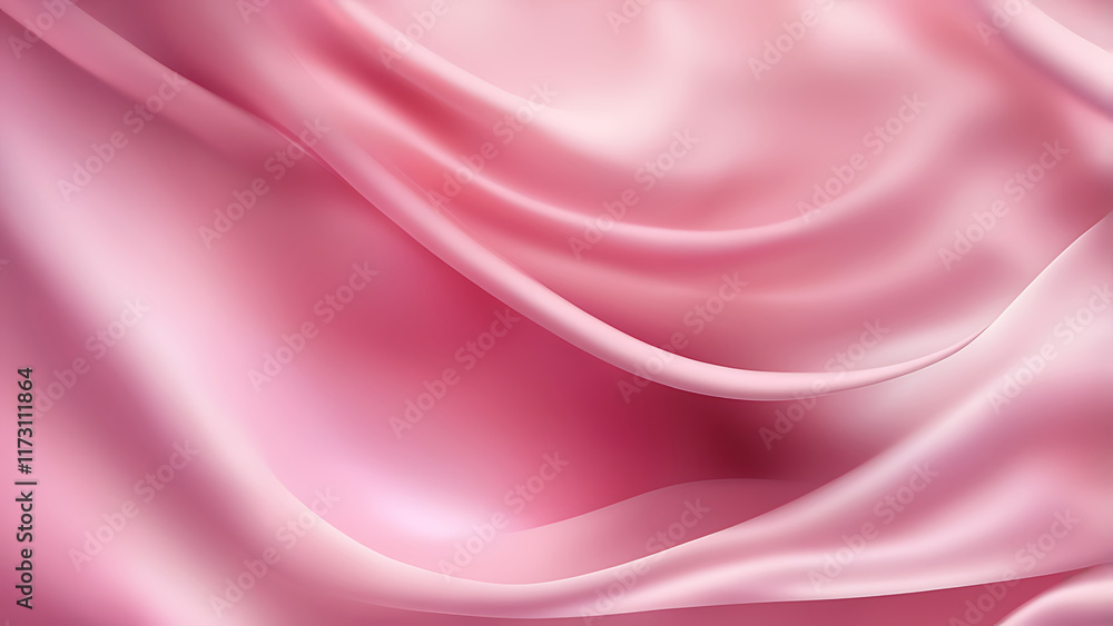 Obraz premium Beautiful luxury 3D modern abstract neon pink background composed of waves with light digital effect.