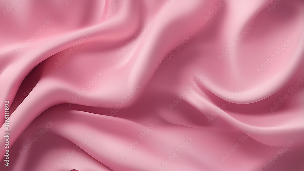 Fototapeta premium Beautiful luxury 3D modern abstract neon pink background composed of waves with light digital effect.