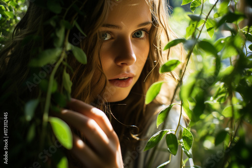 interconnectedness between plants and architecture is visually represented through climbing vines on a trellis symbolizing unity and harmony photo