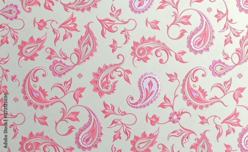 A luxurious silk fabric draped with a vibrant paisley pattern showcasing rich colors and intricate details A luxurious silk fabric draped with a vibrant paisley pattern showcasing rich colors and intricate details