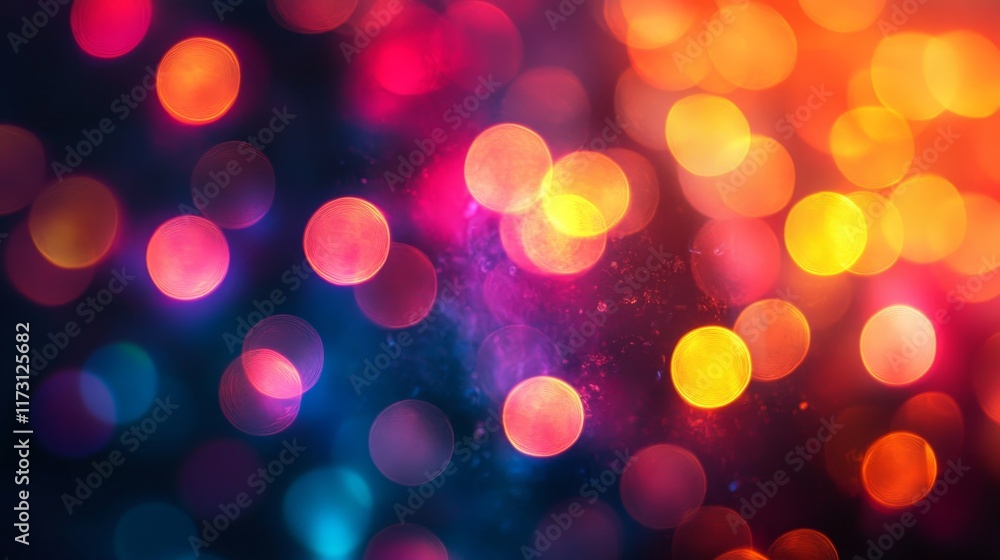 Abstract Blurred Neon Background, Generative AI Abstract Blurred Neon Background, Generative AI