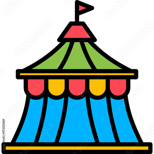 Circus Tent Icon