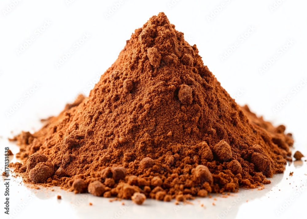 Brown Powder Granules Texture, Close-up Macro Photography, Fine Detail, Dry Substance, Natural Earth Tone Brown Powder Granules Texture, Close-up Macro Photography, Fine Detail, Dry Substance, Natural Earth Tone