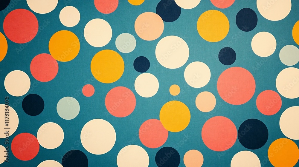 Abstract background with colorful circles on a blue background. Abstract background with colorful circles on a blue background.