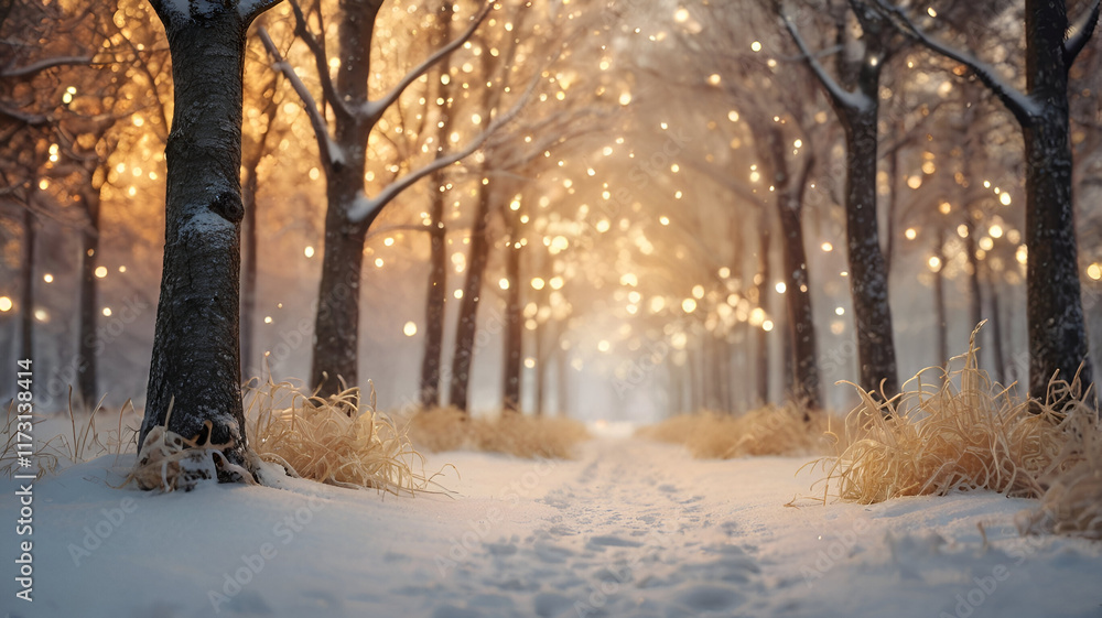 A serene winter landscape with snow-covered trees and a quiet, peaceful forest scene, capturing the essence of a cold, tranquil winter day A serene winter landscape with snow-covered trees and a quiet, peaceful forest scene, capturing the essence of a cold, tranquil winter day