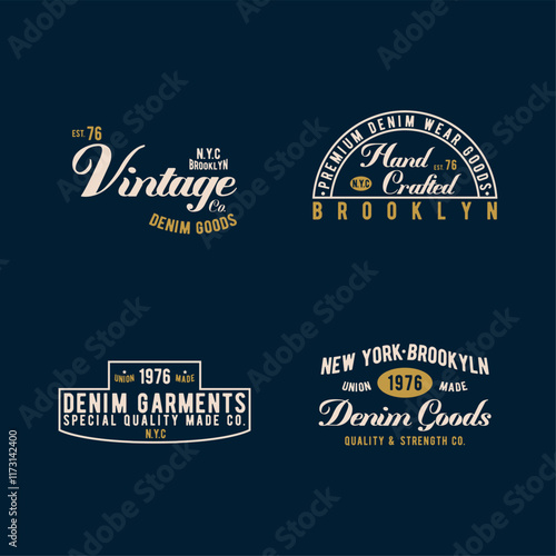 vintage print pack as vector