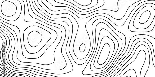 Background of topographic line contour map,Vintage outdoors style. World map Template,Luxury black abstract line art,web, geographic grid map vector illustration.vector geographic contour mounted map,