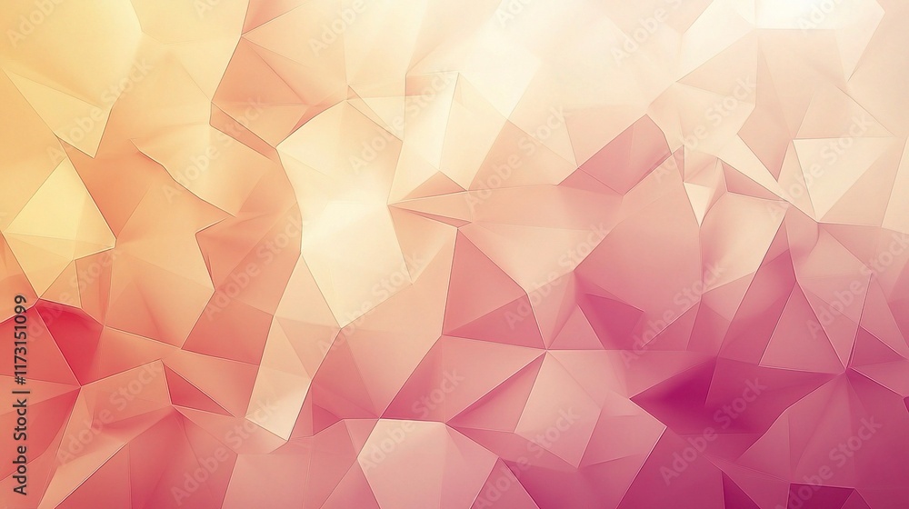 Naklejka premium Abstract Geometric Technological Background in Soft Color Palette