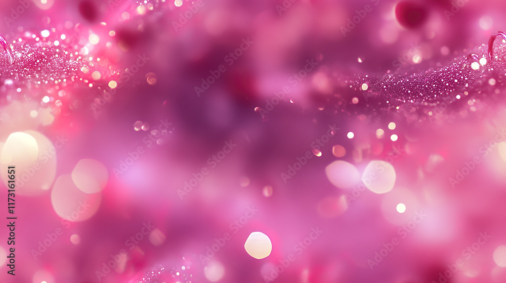 Dreamy abstract pink background filled with soft bokeh and sparkles Dreamy abstract pink background filled with soft bokeh and sparkles