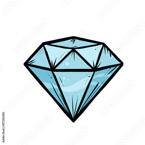 diamond - retro vector illustration