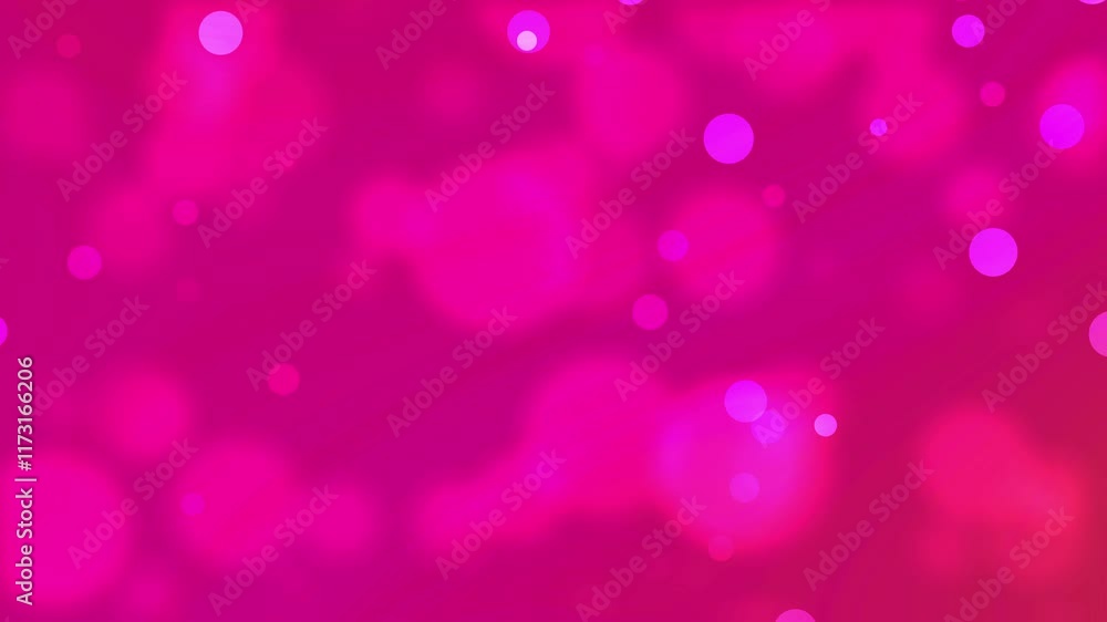 Pink background features scattered blurry pink and magenta circles. Pink background features scattered blurry pink and magenta circles.