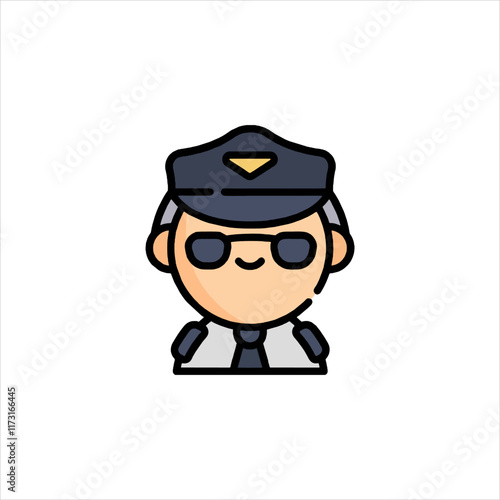 funny cartoon policeman