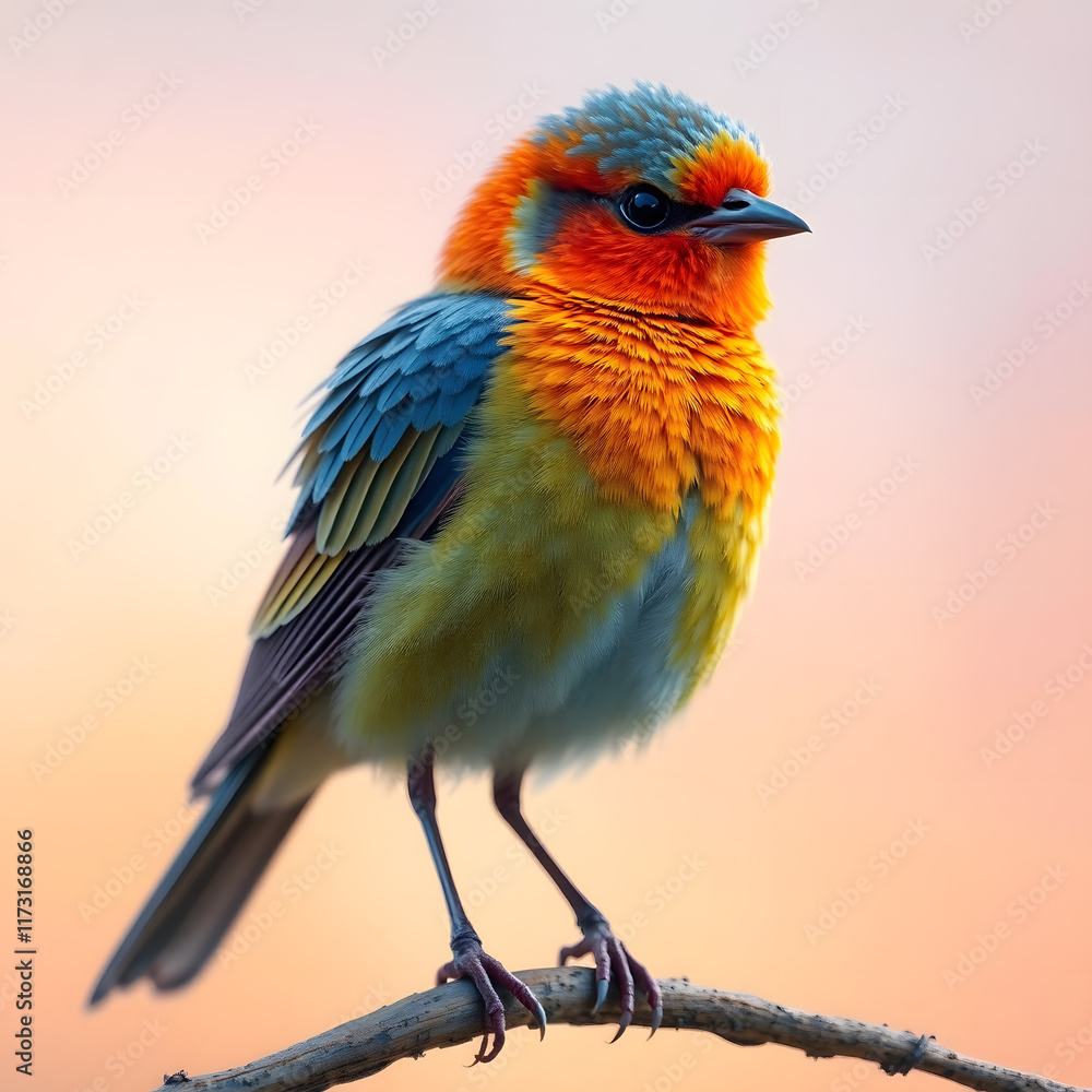 Fototapeta premium a beautifully colorful bird ai generated