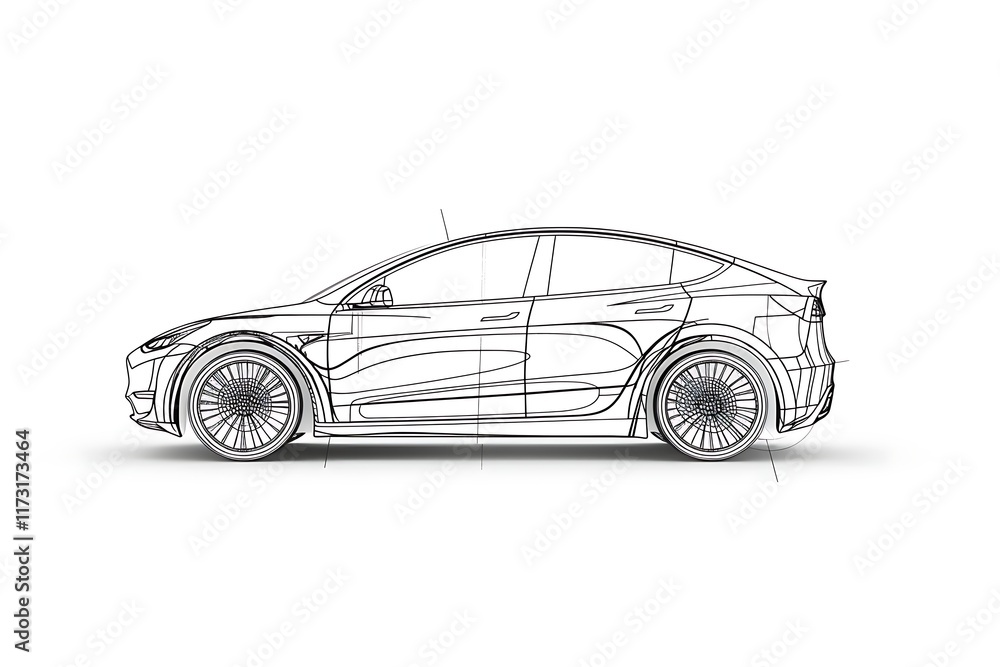 Fototapeta premium electric toothbrush outline