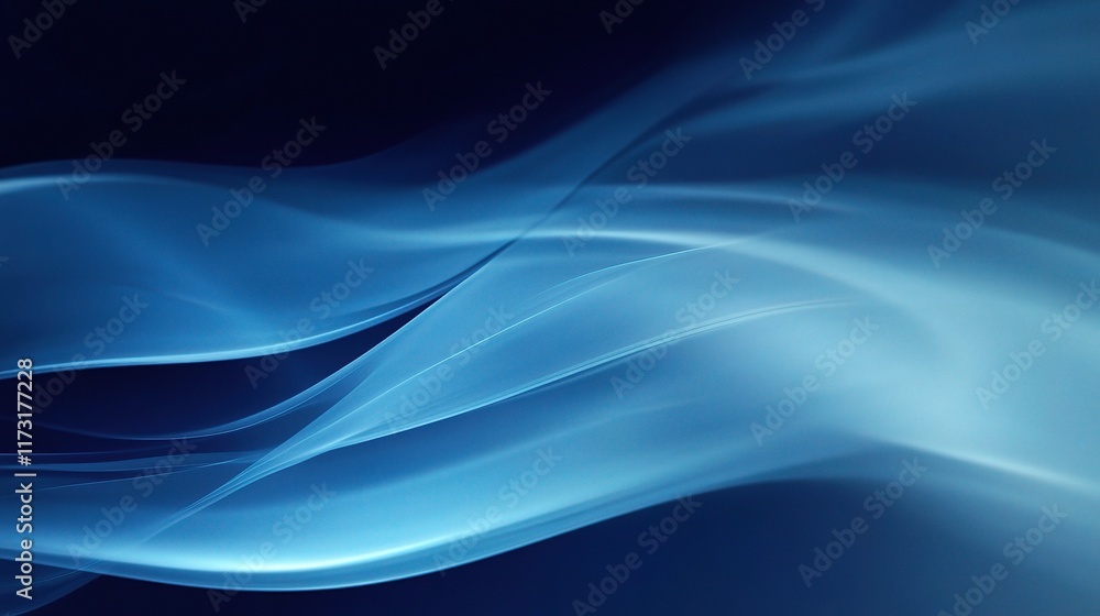 Obraz premium Abstract Blue Gradient Background for Elegant Interior Design Use