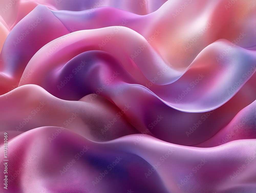 Abstract pink and purple fabric waves. Abstract pink and purple fabric waves.
