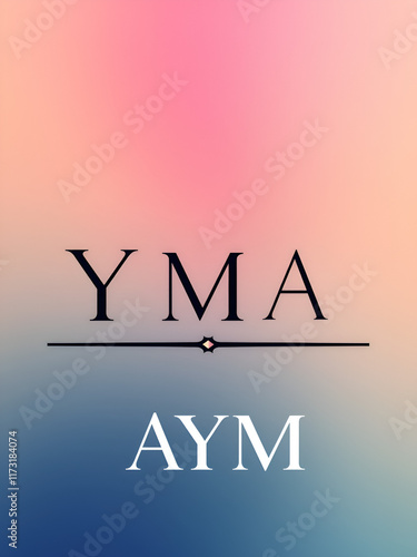 Initial based clean and minimal letter. YMA MAY AYM Monogram Logo Template. Elegant luxury alphabet vector design. Vector Logo photo