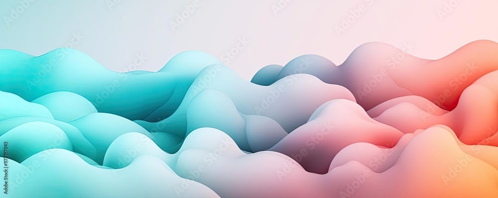 Smoke abstract background idea. Vibrant abstract wave designs in pastel colors creating a soothing visual harmony. Smoke abstract background idea. Vibrant abstract wave designs in pastel colors creating a soothing visual harmony.