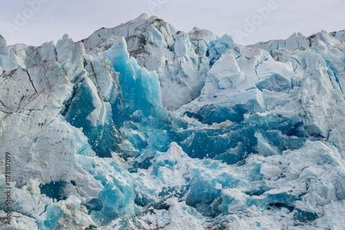 View of Islandis glacier in Qalerallit fjord (South Greenland)	
 photo